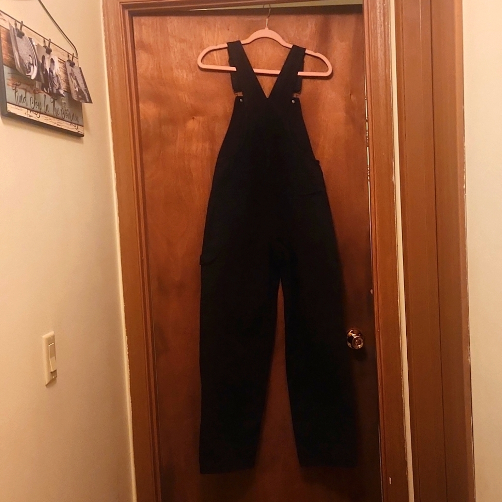 Brandy Melville Black John Galt Women's Jeans Overalls Size Small - Picture 6 of 11